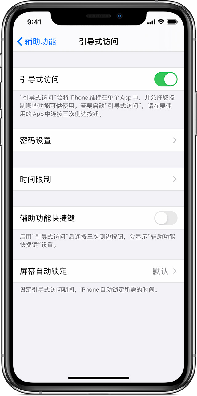 大通苹果手机维修分享如何在 iPhone 上退出引导式访问 