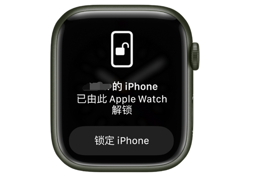 大通苹果手机维修分享用 AppleWatch 解锁配备面容 ID 的 iPhone方法 