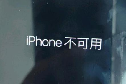 大通苹果服务网点分享锁屏界面显示“iPhone 不可用”如何解决 