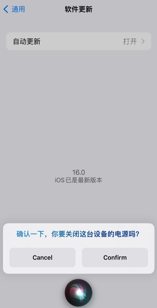 大通苹果手机维修分享iOS 16 新功能：呼叫 Siri 即可让 iPhone 关机 