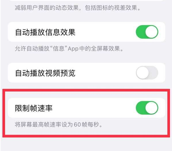 大通苹果13维修分享iPhone13 Pro高刷设置方法 