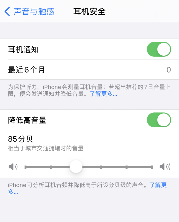 大通苹果手机维修分享iOS 14 新增保护听力功能 